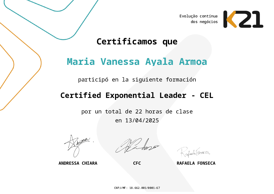 Certificado K21